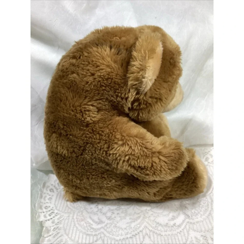 Vintage Roly Poly Brown Bear Sitting Pot Belly California Stuffed Toys Animal